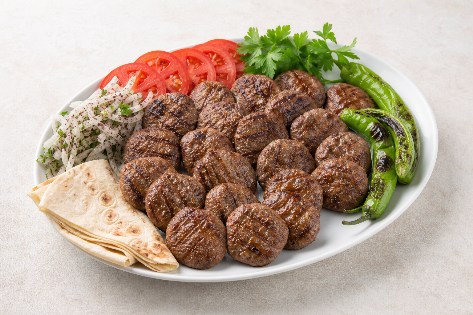 Kiloluk köfte tabağı